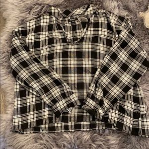 Madewell highroad popover shirt plaid flannel